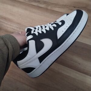 Nike Court Vision Low Black And White